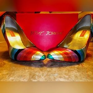 Betsy Johnson fun colorful heels